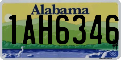 AL license plate 1AH6346