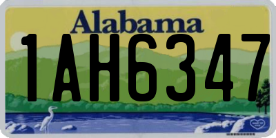 AL license plate 1AH6347