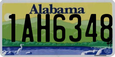 AL license plate 1AH6348