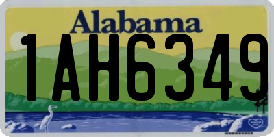 AL license plate 1AH6349