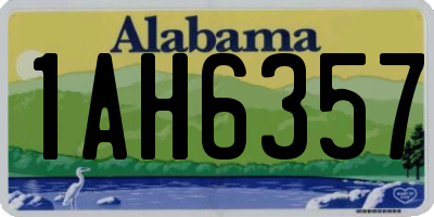 AL license plate 1AH6357