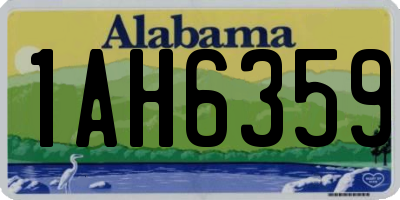 AL license plate 1AH6359