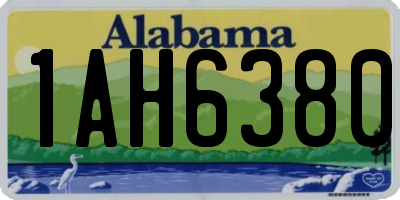 AL license plate 1AH6380
