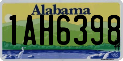 AL license plate 1AH6398