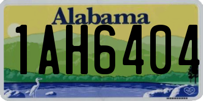 AL license plate 1AH6404