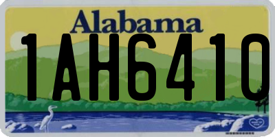 AL license plate 1AH6410