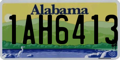 AL license plate 1AH6413