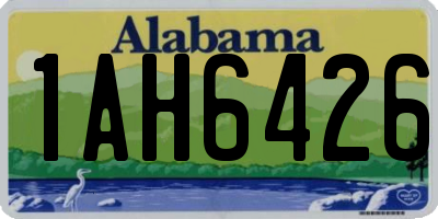 AL license plate 1AH6426