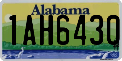 AL license plate 1AH6430