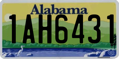 AL license plate 1AH6431