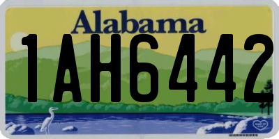 AL license plate 1AH6442