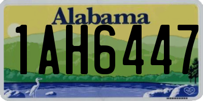 AL license plate 1AH6447
