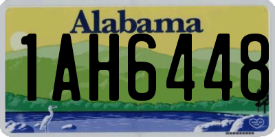AL license plate 1AH6448