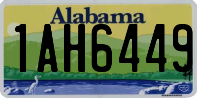 AL license plate 1AH6449
