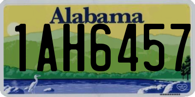 AL license plate 1AH6457