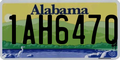 AL license plate 1AH6470