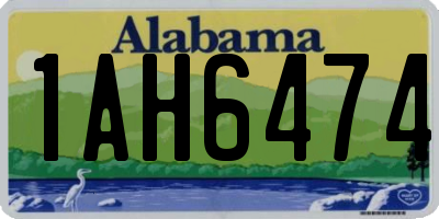 AL license plate 1AH6474