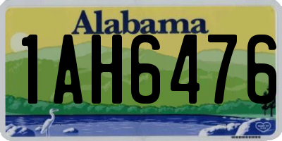 AL license plate 1AH6476