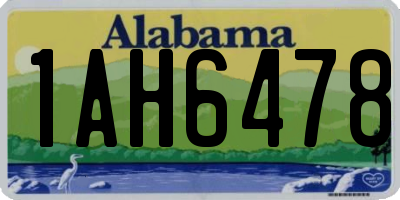 AL license plate 1AH6478