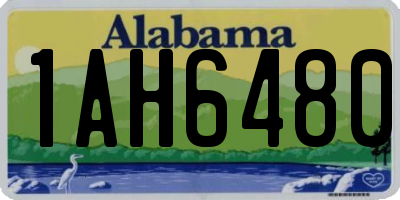 AL license plate 1AH6480
