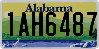 AL license plate 1AH6487