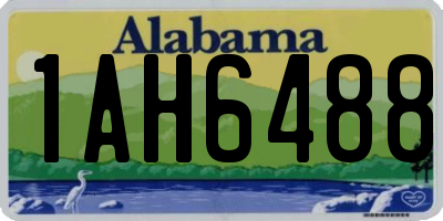 AL license plate 1AH6488
