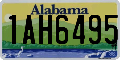 AL license plate 1AH6495
