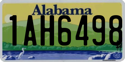 AL license plate 1AH6498