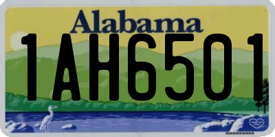 AL license plate 1AH6501