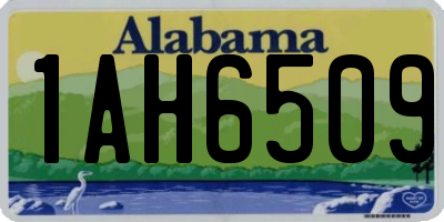 AL license plate 1AH6509
