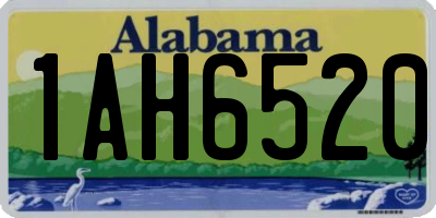 AL license plate 1AH6520