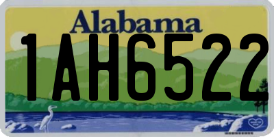 AL license plate 1AH6522