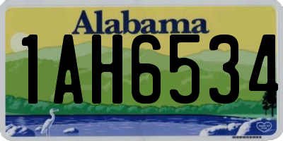 AL license plate 1AH6534