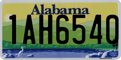 AL license plate 1AH6540