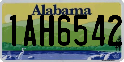 AL license plate 1AH6542