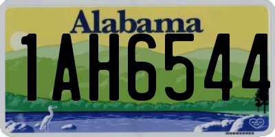 AL license plate 1AH6544