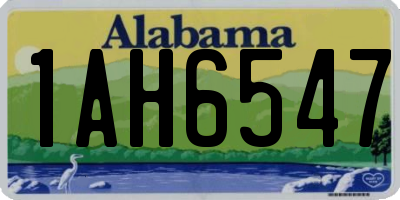 AL license plate 1AH6547