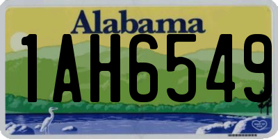 AL license plate 1AH6549