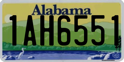 AL license plate 1AH6551