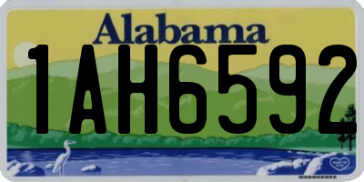 AL license plate 1AH6592