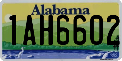 AL license plate 1AH6602