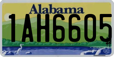 AL license plate 1AH6605