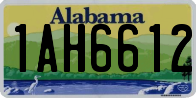 AL license plate 1AH6612