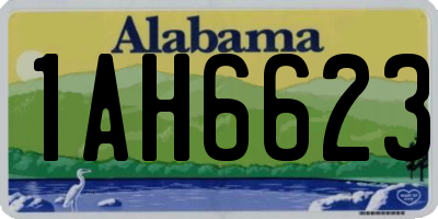 AL license plate 1AH6623