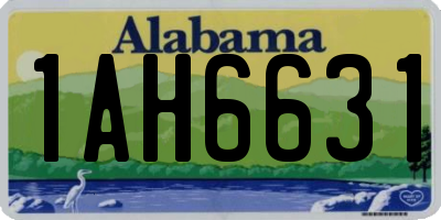 AL license plate 1AH6631