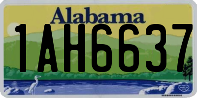 AL license plate 1AH6637