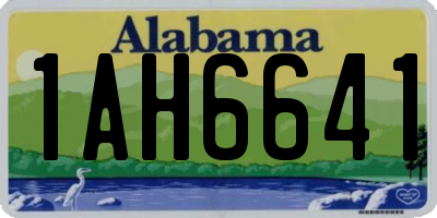 AL license plate 1AH6641