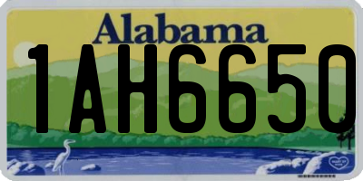 AL license plate 1AH6650