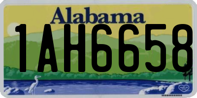 AL license plate 1AH6658