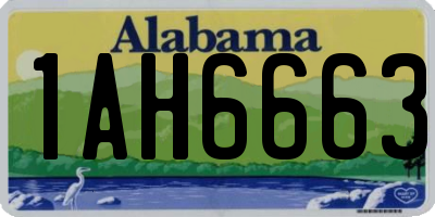 AL license plate 1AH6663